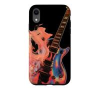 Guitare Electrique Flaming Design - Guitare Rock Rétro Coque pour iPhone XR