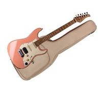 Guitare électrique forme ST Mooer GTRS-P801 - Flamingo Pink + housse