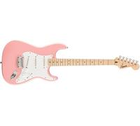 Guitare électrique FSR Squier Sonic® Stratocaster® HT, touche en érable, pickguard blanc, Shell Pink
