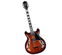 Guitare Électrique Gaucher Boutons Chromés Pour Guitare Électrique Jazz Corps En Érable Pick Up Humbucker Beau Ton Durable(Type 4)