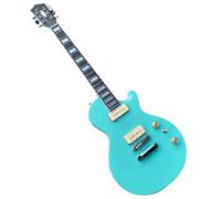 Guitare Électrique Gaucher Guitare Électrique À 6 Cordes Corps En Acajou Massif Bleu Matériel Chromé Beau Ton