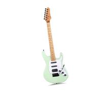 Guitare Électrique Guitare Électrique 6 Cordes Manche En Érable Vert Ondulé Avec Finition Satinée