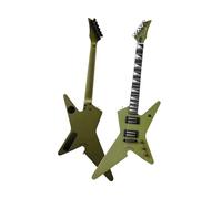 Guitare Électrique Guitare Électrique 6 Cordes Verte À Corps Plein Avec Chevalet Traversant