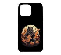 Guitare électrique Halloween Monster Cat Rock Music Coque pour iPhone 13 Pro Max