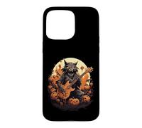 Guitare électrique Halloween Monster Cat Rock Music Coque pour iPhone 15 Pro Max