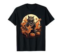 Guitare électrique Halloween Monster Cat Rock Music T-Shirt