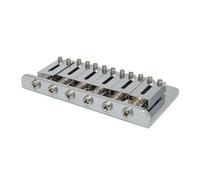 Guitare Électrique Hardtail Bridge 6 Cordes En Laiton Chromé Accessoires D'instruments Vintage Chevalet De Guitare(Chrome)