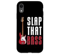 Guitare électrique Instrument de Musique drôle Citation Slap That Bass Coque pour iPhone XR