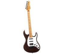 Guitare Électrique Jazz Avec Manche En Érable Beau Ton Adaptée Aux Débutants Adultes Performance Professionnelle(Dark Brown)