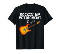 Guitare électrique, Je Rocke ma Retraite, Guitariste T-Shirt