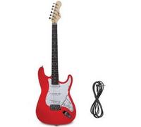 Guitare Electrique Rouge + Câble Jack 6.35mm
