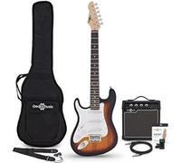 Guitare Électrique LA 3/4 Pour Gauchers + Pack Ampli 10 W Sunburst