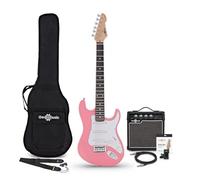 Guitare Électrique LA 3/4 Rose, Ampli Guitare de 10 W & Pack d'Accessoires