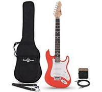 Guitare Électrique LA 3/4 Rouge, Pack Mini Ampli de Guitare Rouge