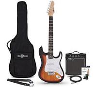 Guitare Électrique LA, Sunburst, Ampli de Guitare 10 W & Pack d'Accessoires Sunburst