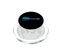 Guitare électrique Lake Shadow Love Reflection Silhouette Métal PopSockets PopGrip pour MagSafe