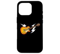 Guitare électrique Lightning Bolt Rock Music Graphic Coque pour iPhone 16 Pro