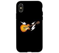 Guitare électrique Lightning Bolt Rock Music Graphic Coque pour iPhone X/XS