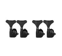 Guitare Électrique Mécaniques Boutons Chevilles De Réglage Scellées Clés Têtes Machine Accordeurs 2L2R 4L/4R Pour Pièces Rechange Basse À 4 Cordes(Black 4R)