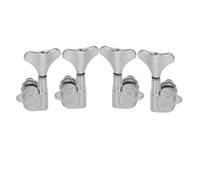 Guitare Électrique Mécaniques Boutons Têtes De Machine Scellées 2L2R Accordeurs À 4 Cordes Chevilles Réglage Basse Clés Pièces Rechange(Chrome)