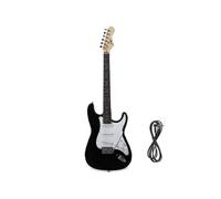 Guitare Electrique Johnny Brook Noire + Câble Jack 6.35mm