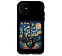 Guitare électrique Nuit étoilée - La musique rock rencontre Van Gogh Coque pour iPhone 11