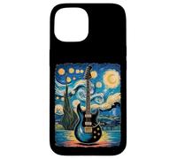 Guitare électrique Nuit étoilée - La musique rock rencontre Van Gogh Coque pour iPhone 15