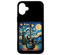 Guitare électrique Nuit étoilée - La musique rock rencontre Van Gogh Coque pour iPhone 16 Plus