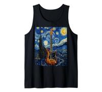 Guitare électrique Nuit étoilée Van Gogh Art impressionniste Débardeur