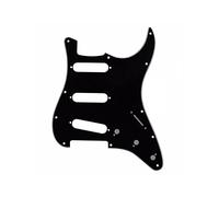 Guitare électrique Pickguard 3 plis 11 trous SSS pour Fender Standard Stratocaster Style moderne Guitare pièces noir