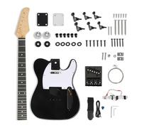 Guitare Électrique Pour Adulte Kit De Guitare Professionnel DIY Avec Corps En Bois Massif Et Design Classique À 6 Cordes(KTL Black)