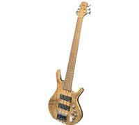 Guitare Électrique Pour Débutant Basse Électrique À Cinq Cordes Loupe D'arbre Bois Massif Circuit D'amplification Simple Manche Corps Sandwich