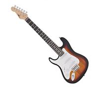 Guitare électrique pour gaucher 3/4 LA de Gear4music Sunburst avec Ampli 10W