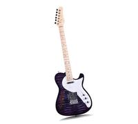Guitare Électrique Professionnelle Convient Aux Débutants Pour Pratiquer La Guitare Électrique Et Le Jazz(Dark Purple)