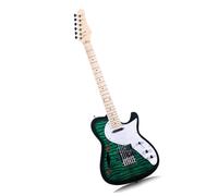 Guitare Électrique Professionnelle Convient Aux Débutants Pour Pratiquer La Guitare Électrique Et Le Jazz(Green)