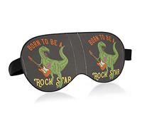 Guitare électrique Rock T Rex Masque de sommeil en tissu pour les yeux d'oiseau, bandeau pour les yeux, masque pour les yeux super lisse