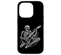 Guitare Electrique Squelette Rock and Roll Métal Coque pour iPhone 14 Pro