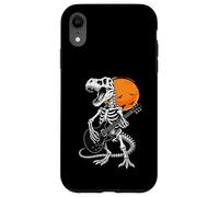 Guitare électrique Squelette Trex Dinosaure Halloween Garçons Filles Coque pour iPhone XR
