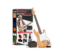 Pyle Guitare électrique Pack débutant Style ST Taille complète Ampli 5W 22 frettes Naturel