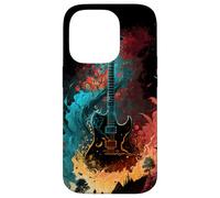 Guitare électrique : une symphonie de couleurs et de sons Coque pour iPhone 14 Pro