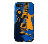 Guitare Electrique - Vintage Bleu Rock Musique Guitare Art Coque pour iPhone SE (2020) / 7/8