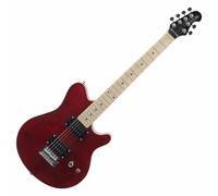 Guitare Electrique Vintage Bois Tilleul 22 Frettes 2 Humbucker Pick Up Rouge