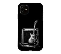 Guitare électrique Vintage et amplificateur Art Coque pour iPhone 11