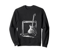Guitare électrique Vintage et amplificateur Art Sweatshirt