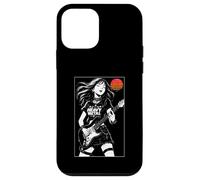 Guitare électrique Vintage rétro Anime Girl Musique Japonaise Coque pour iPhone 12 Mini