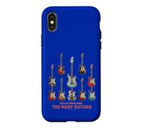 Guitare électrique « You Can Never Have Too Many Guitars » Coque pour iPhone X/XS