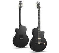 Guitare électro-acoustique Moukey BCC-100 39-inch, pan coupé, micro passif, housse, sangle, médiators, accordeur et capodastre, noire