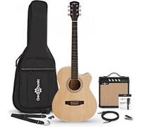 Guitare Électro-Acoustique Pan Coupé, Natural avec pack Ampli Acoustique 15 W et Accessoires Naturel