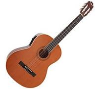 Gear4music Guitare électro-classique de luxe Naturel