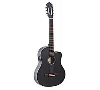 Guitare électro-classique - ORTEGA - RCE125SN - Noir satiné - Modèle Slim Neck - EQ MagusPro